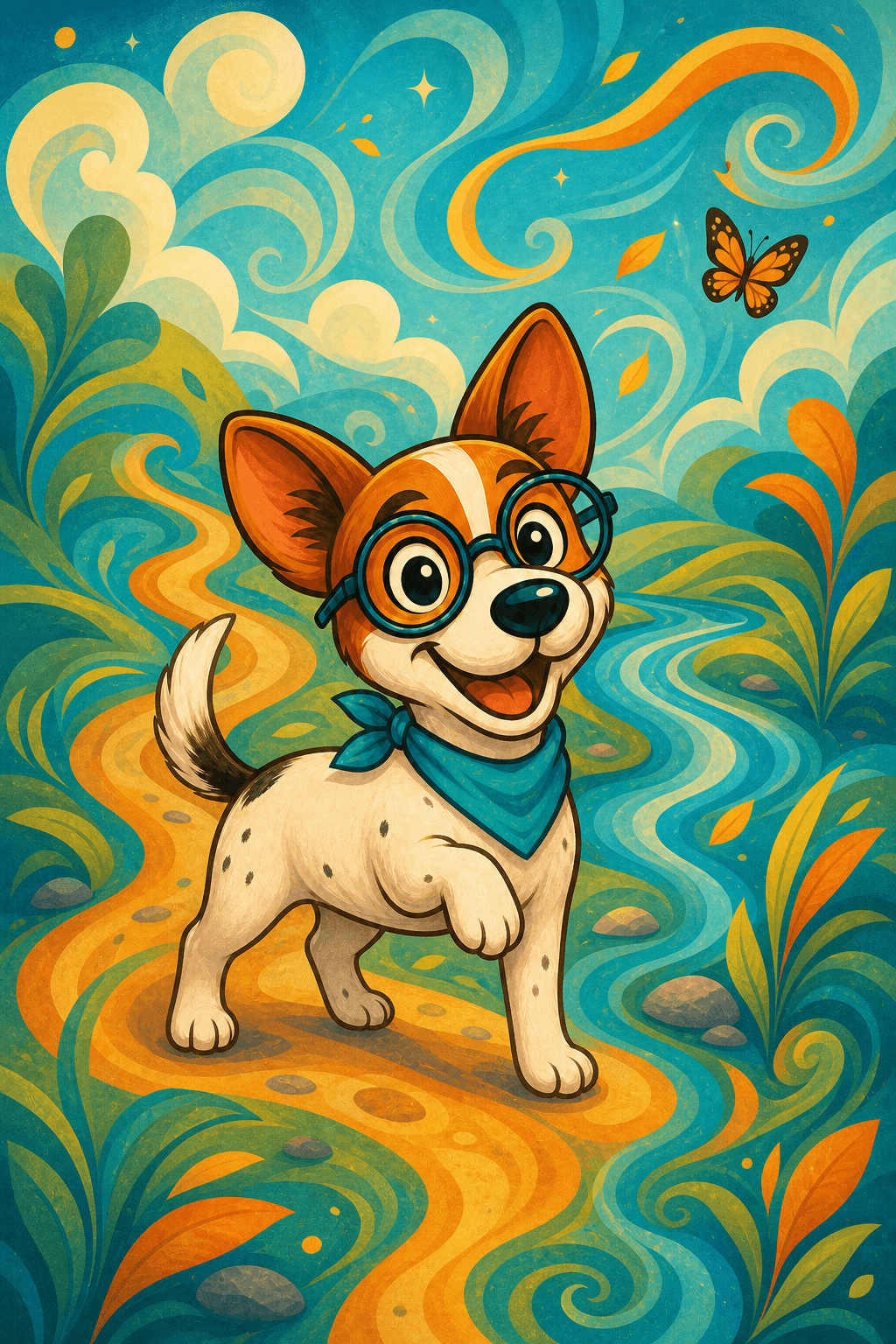Klu, a cheerful young female Jack Russell Terrier